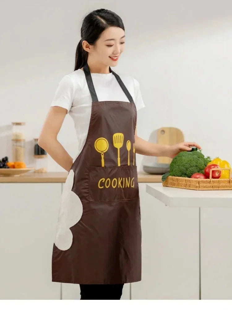 Universal Waterproof Oilproof Sleeveless Cooking Apron for Men and Women Julia M Home & Kitchen