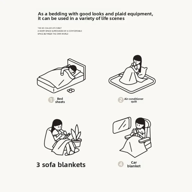 Cozy Coral Fleece Autumn & Winter Blanket Julia M LifeStyles