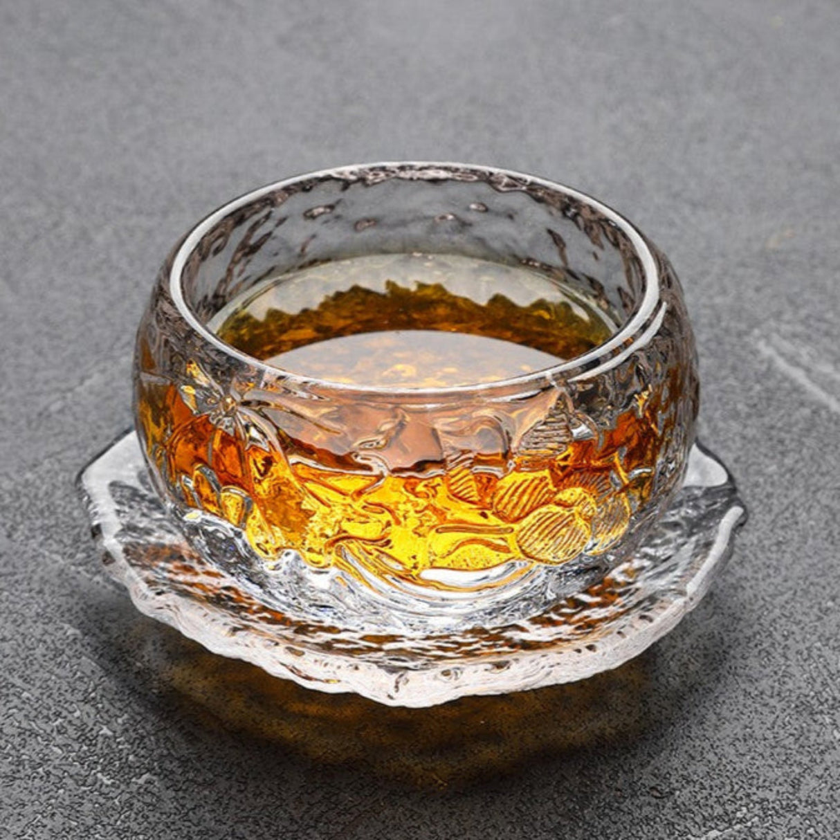 Elegant Frosted Japanese Glass Tea Cup – Single Serve Delight Julia M Home & Kitchen