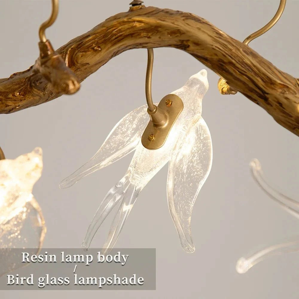 Artpad Designer Glass Bird Song Crystal Chandelier - Julia M LifeStyles