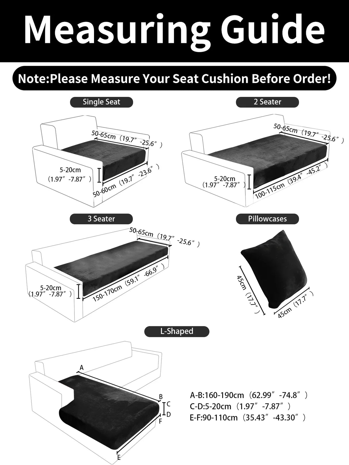 Thickened Elastic Silver Fox Fleece Sofa Cover