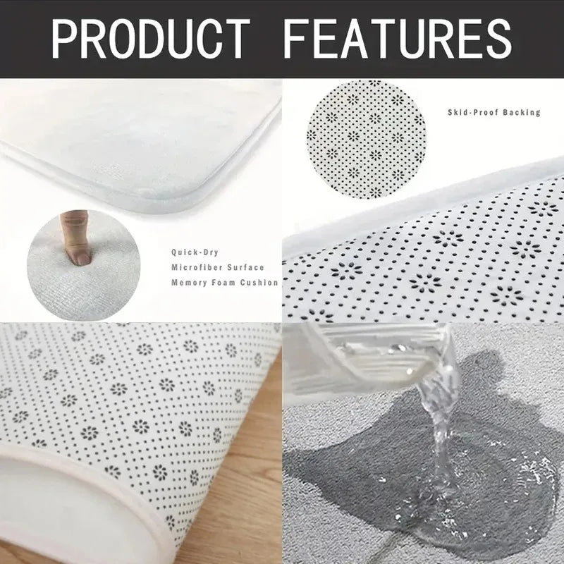 Bohemian Stain Resistant Bathroom Floor - Julia M LifeStyles