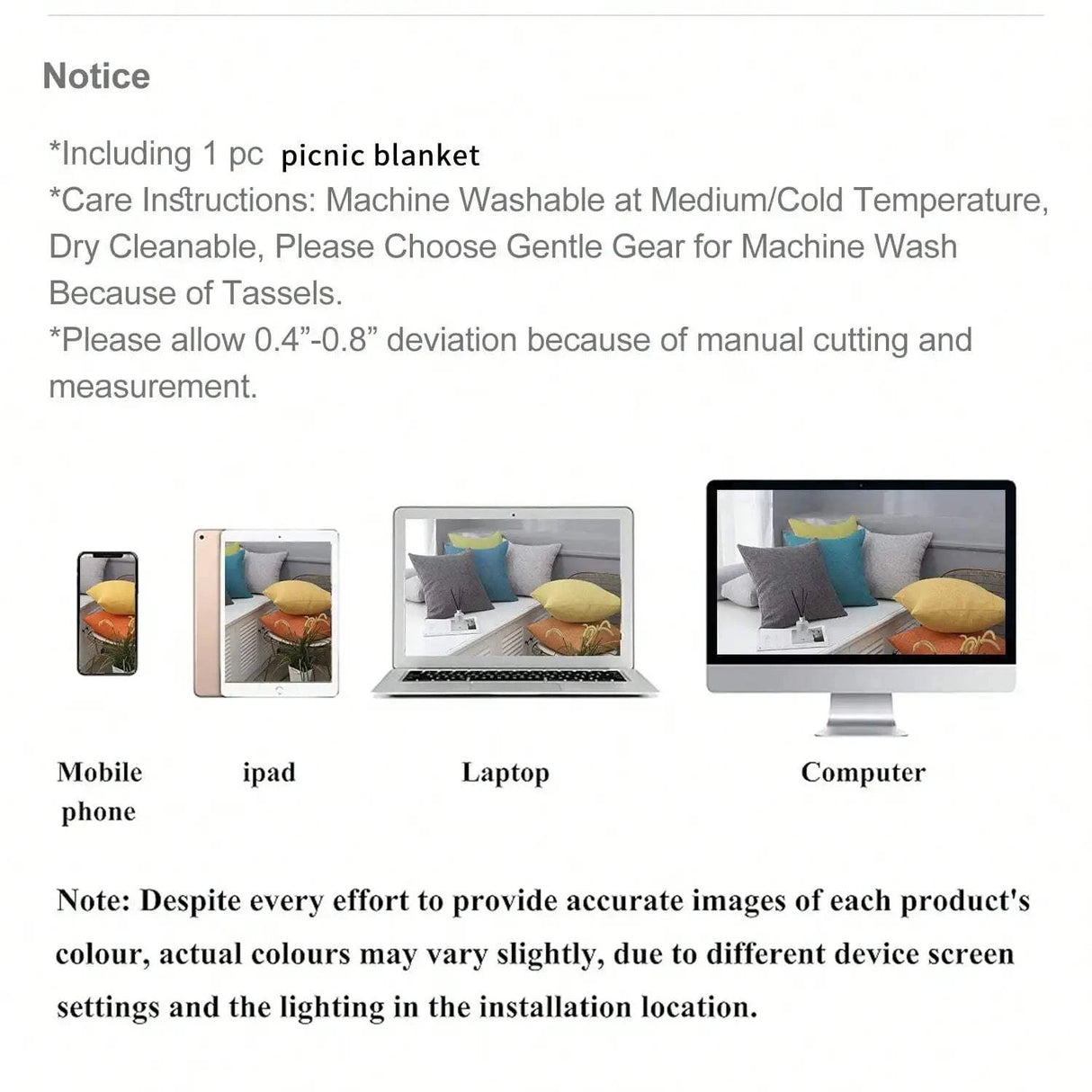 1pc Ins style Picnic Blanket, Beach Blanket, Soft & Foldable Outdoor Mat - Essential for Spring and Summer Camping, Parties