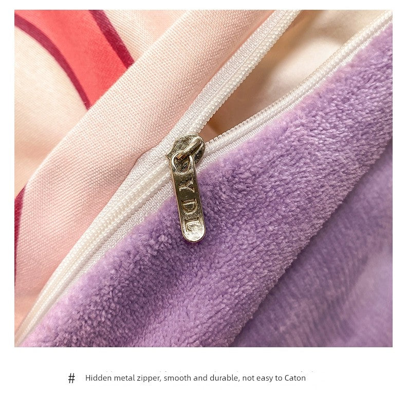 Pure Cotton Brushed Milk Fiber Duvet Cover Set - Kids Cartoon Bedding - Julia M LifeStyles