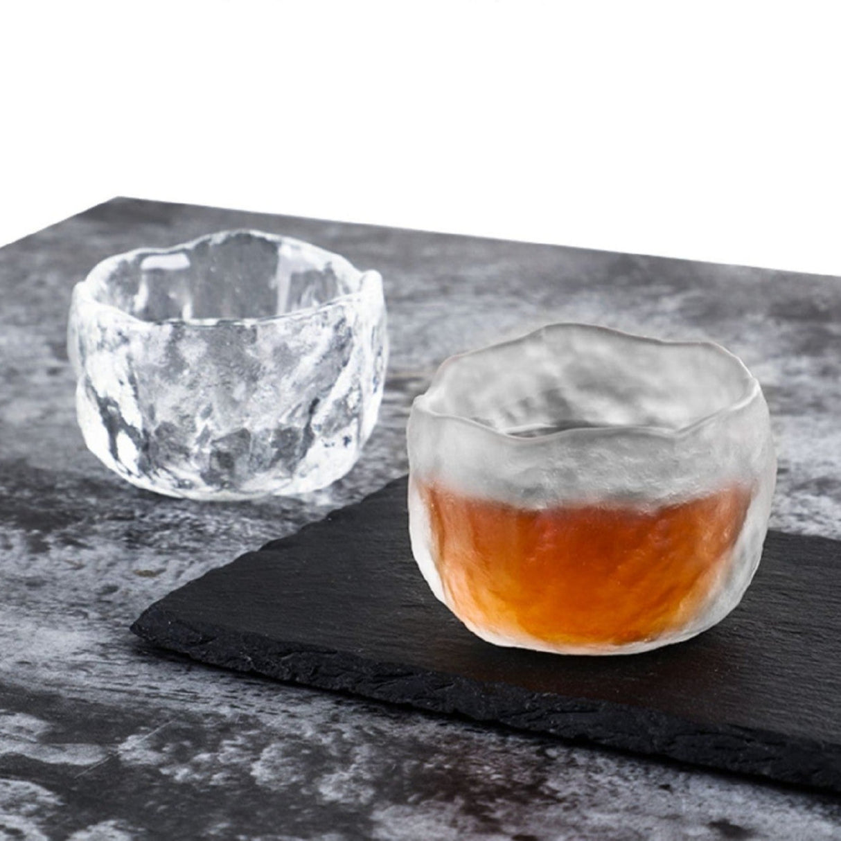 Frosted Japanese Glass Tea Cup – Elegant Single Serve Teacup - Julia M LifeStyles