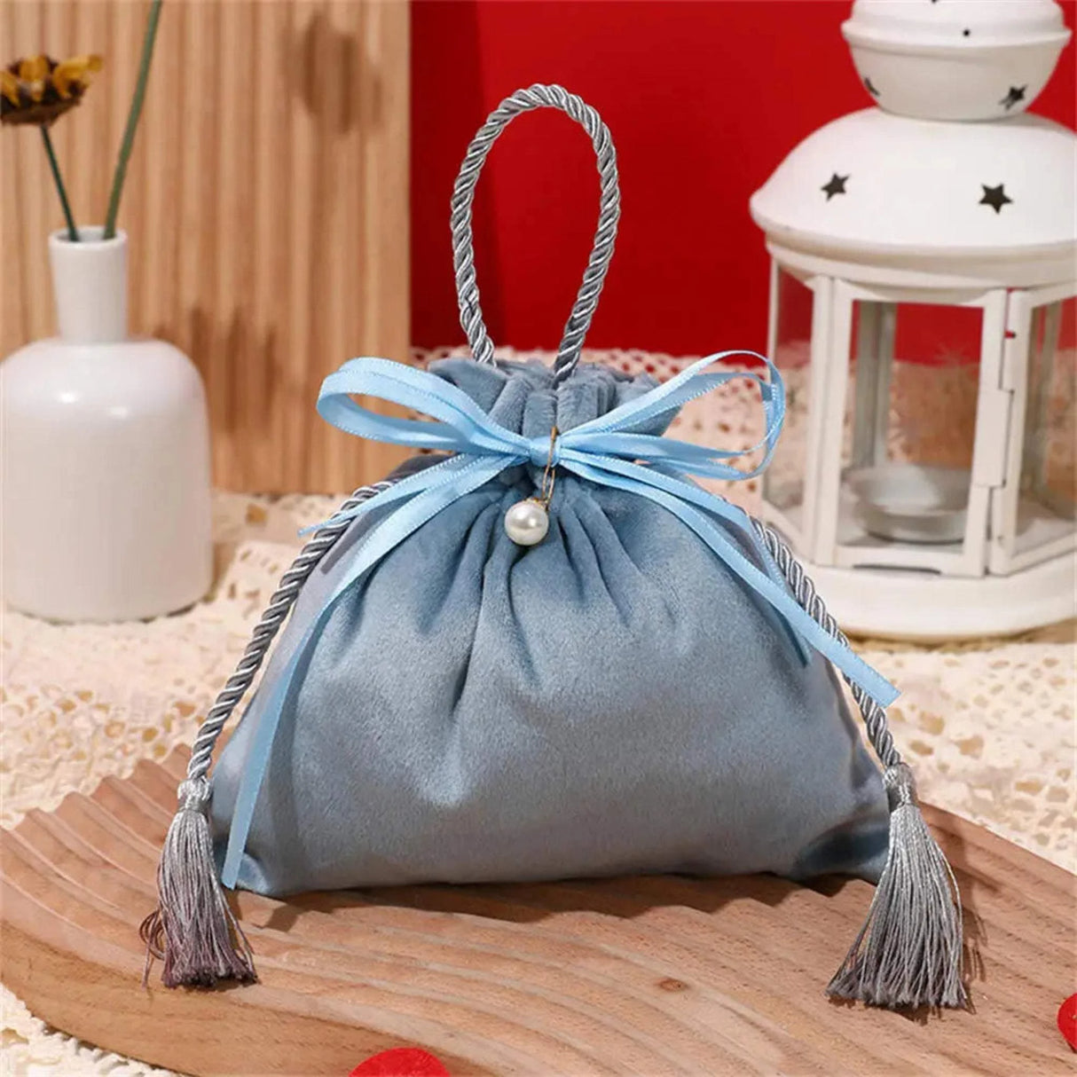 Luxury Packing Drawstring Velvet Pouch Sachet Gift Bag