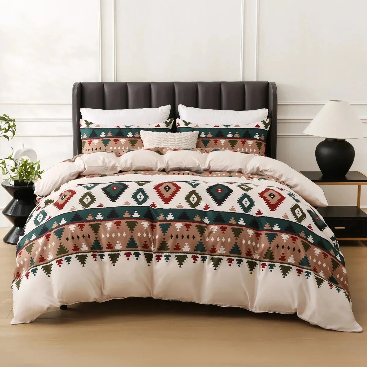 Bohemian Paisley Floral Reversible Duvet Cover Set for Twin Beds Julia M LifeStyles
