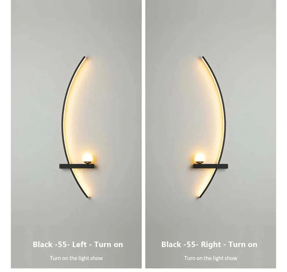 Modern LED Wall Lamp with Smart Remote Control for Bedroom and Living Room Julia M LifeStyles