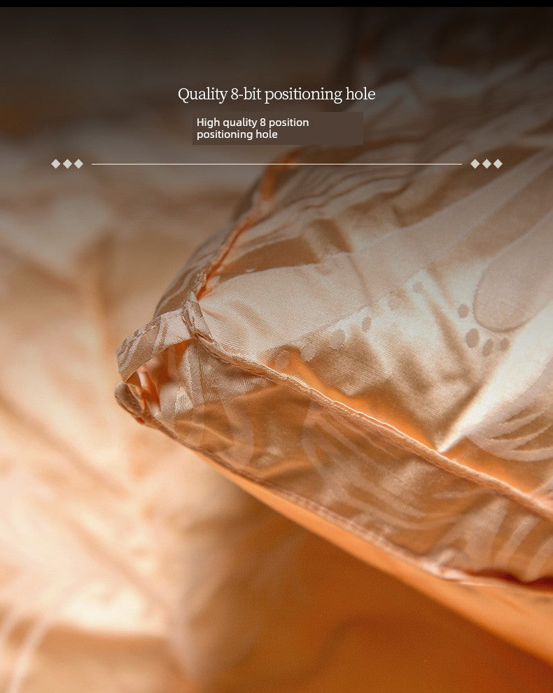 Luxury Italy Import Silk Duvet with 95% White Goose Down for Winter Comfort Julia M Home & Kitchen