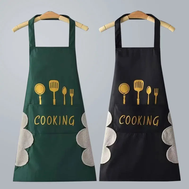 Universal Waterproof Oilproof Sleeveless Cooking Apron for Men and Women Julia M Home & Kitchen