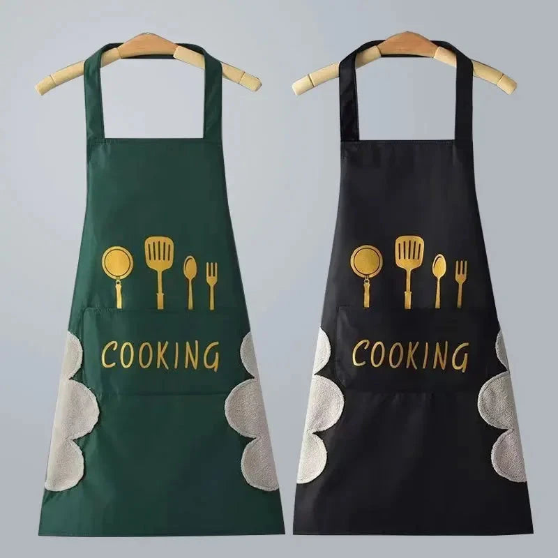 Universal Waterproof Oilproof Sleeveless Cooking Apron for Men and Women Julia M Home & Kitchen