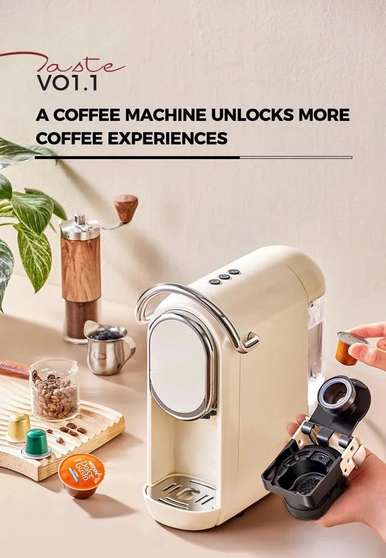 Compact 3in1 Nespresso Capsule Espresso Maker - Fully Automatic 220V 19Bar Julia M LifeStyles