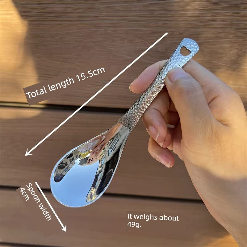 Retro Hammer Point Stainless Steel Spoon for Stylish Dining Julia M LifeStyles