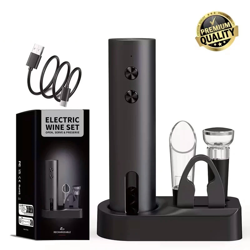 Rechargeable Electric Wine Opener Set - Julia M LifeStyles