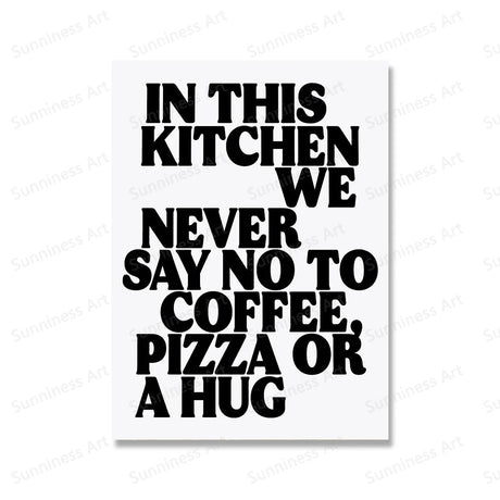 Colorful Kitchen Quote Canvas Art for Coffee & Tea Lovers Julia M LifeStyles