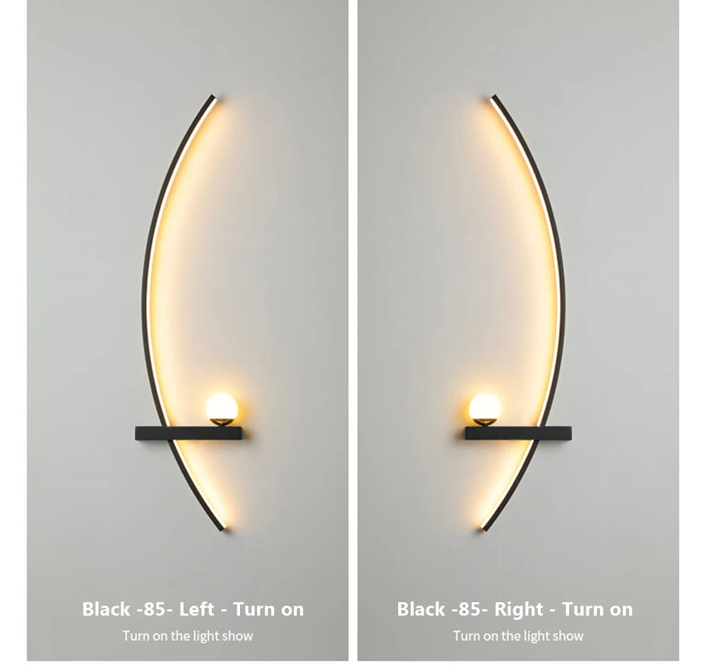 Modern LED Wall Lamp with Smart Remote Control for Bedroom and Living Room Julia M LifeStyles