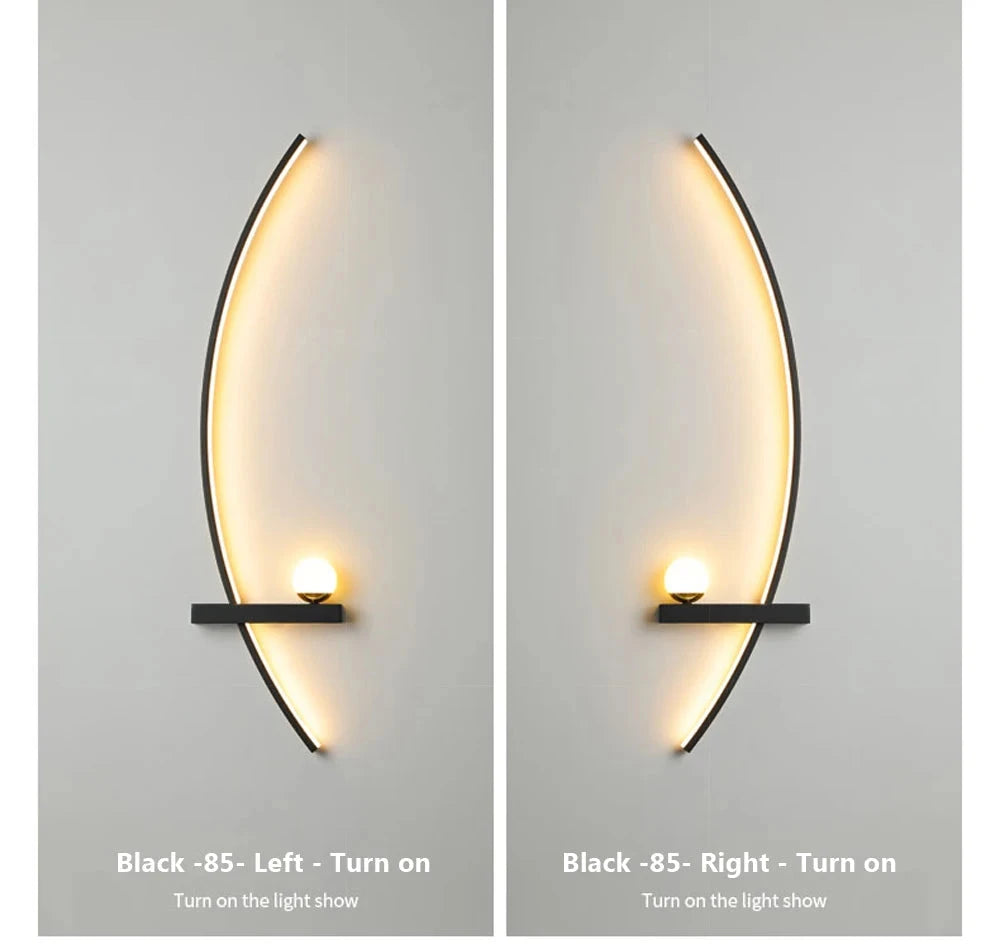 Modern LED Wall Lamp with Smart Remote Control for Bedroom and Living Room Julia M LifeStyles