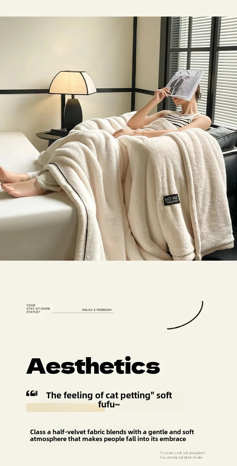 Plush Coral Fleece Winter Blanket for Ultimate Comfort Julia M LifeStyles