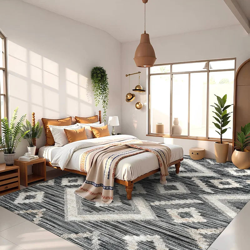 Retro Light Luxury Home Bathroom Floor Mat