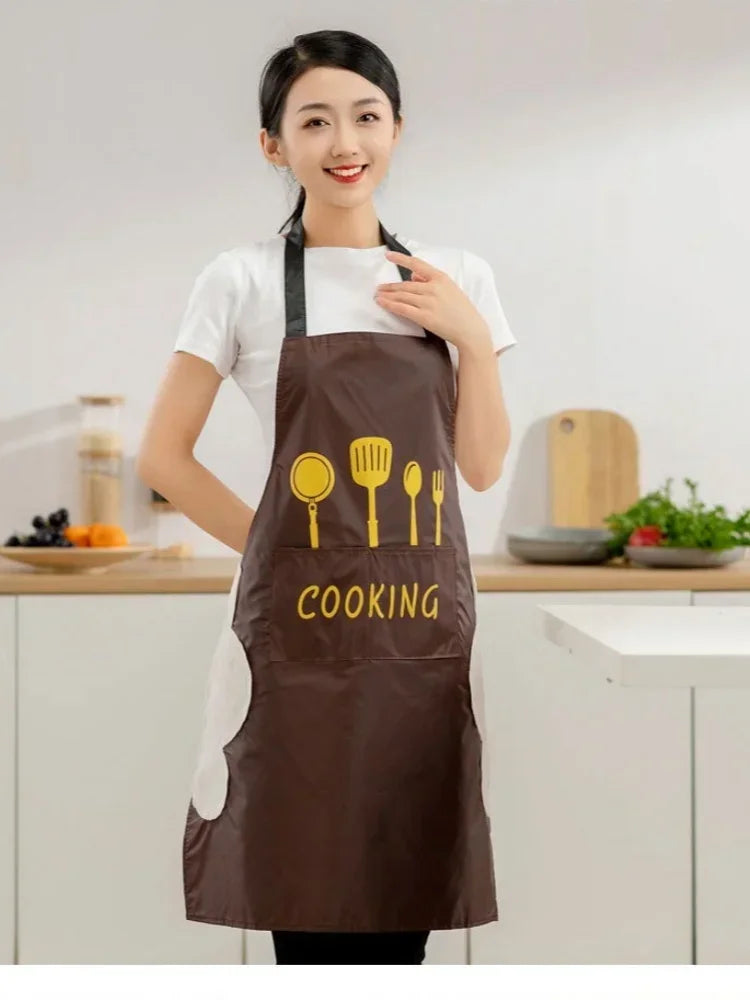 Universal Waterproof Oilproof Sleeveless Cooking Apron for Men and Women Julia M Home & Kitchen