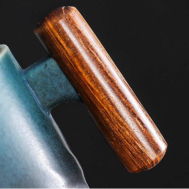 Creative Handmade Exquisite Coffee Cup Vintage Coffee Cup With Wooden Handle Mug Cups Mugs Drinkware Kitchen Dining Bar Home - Julia M LifeStyles