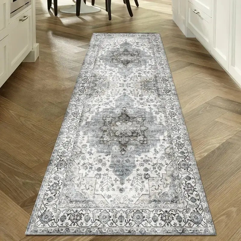 Bohemian Corridor Carpet Geometric Pattern Crystal Velvet Floor Mat - Julia M LifeStyles