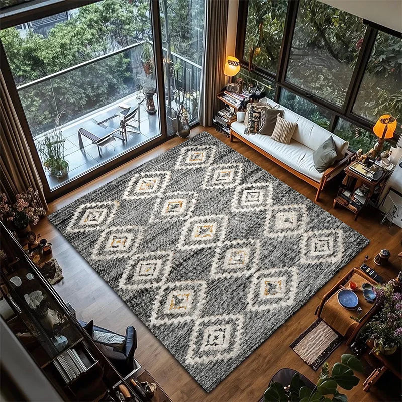 Retro Light Luxury Home Bathroom Floor Mat