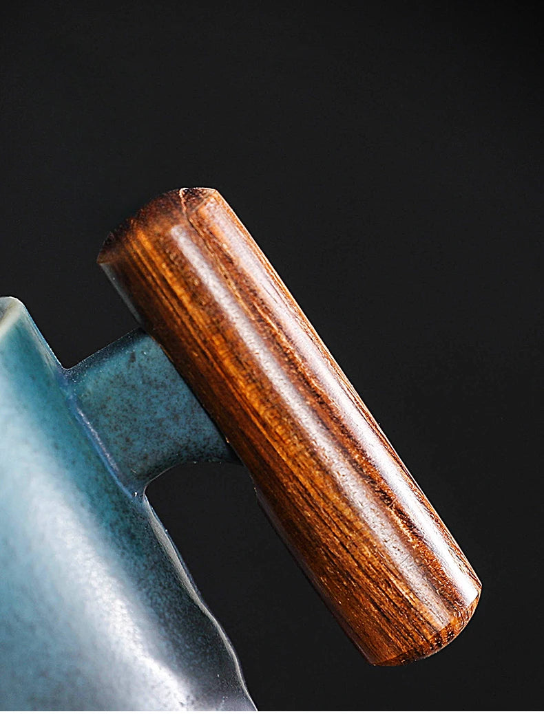 Creative Handmade Exquisite Coffee Cup Vintage Coffee Cup With Wooden Handle Mug Cups Mugs Drinkware Kitchen Dining Bar Home - Julia M LifeStyles