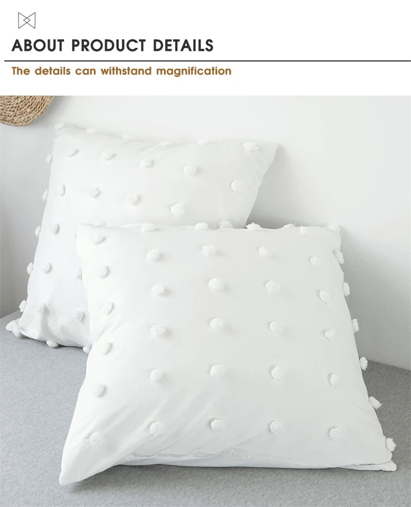 Crafts Furball King Size Bedding Set Queen Size Double Duvet Cover Set 200x200 High Quality Tufted Quilt Cover and Pillow Cases