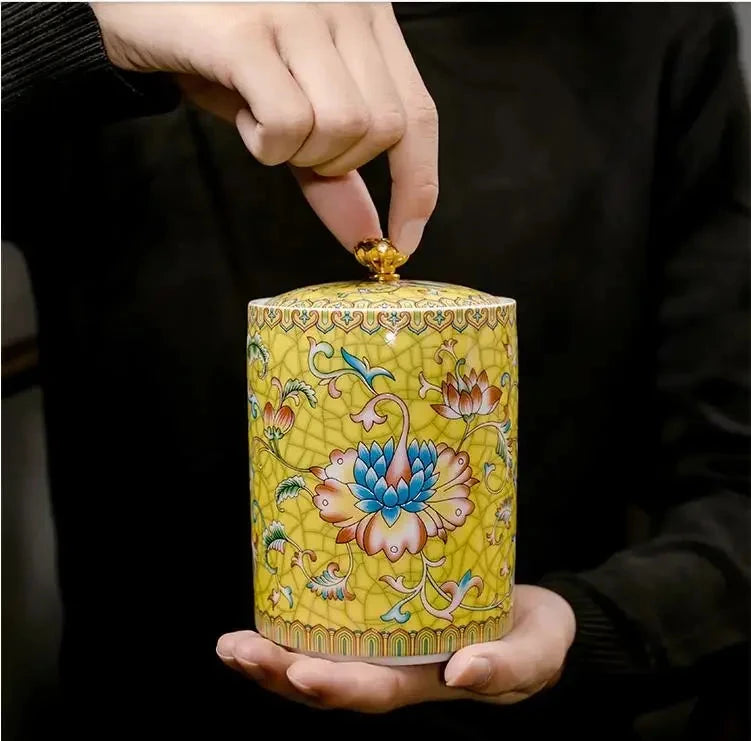 Elegant Ceramic Storage Jar with Lid for Coffee, Tea, and Snacks Julia M LifeStyles