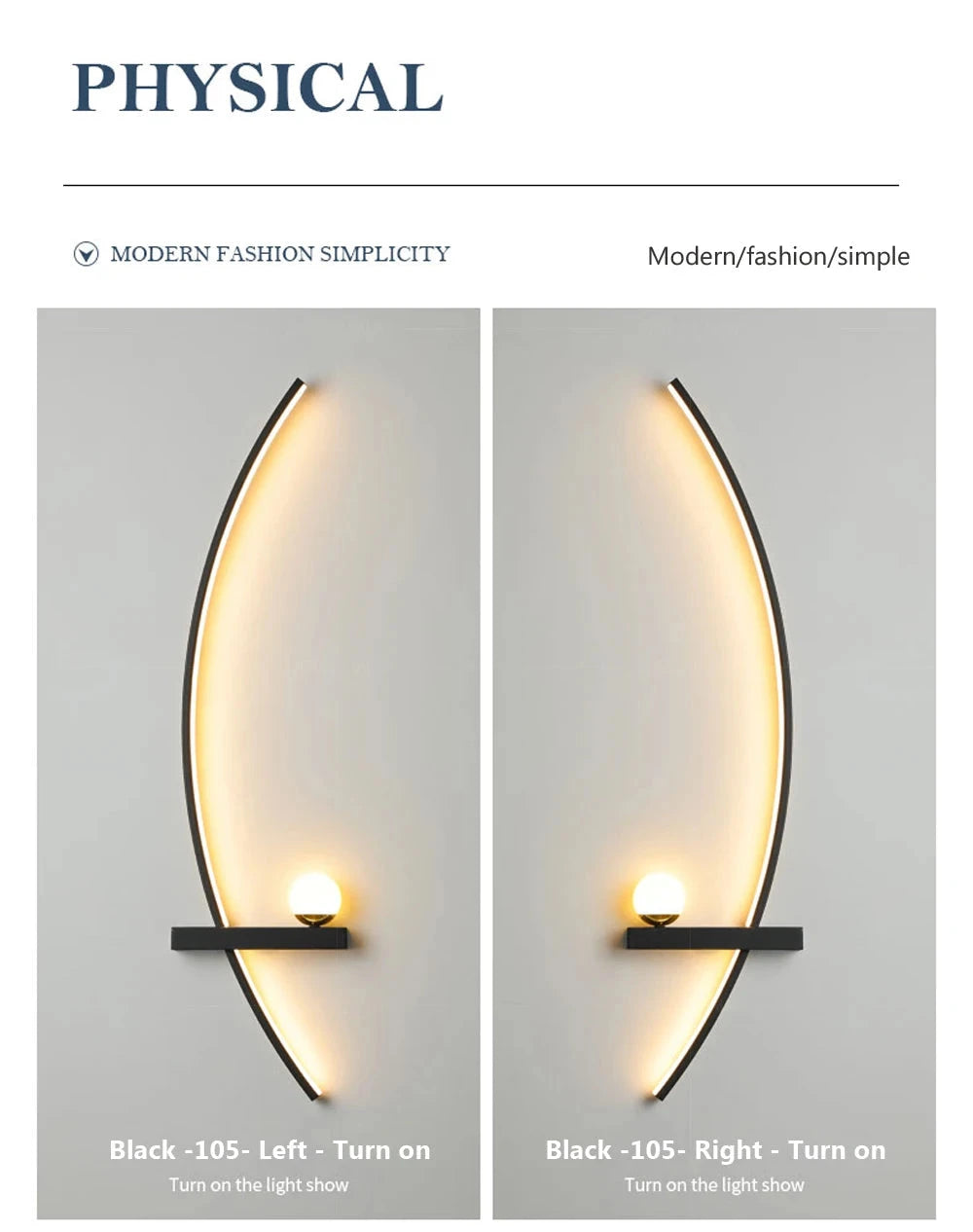 Modern LED Wall Lamp with Smart Remote Control for Bedroom and Living Room Julia M LifeStyles