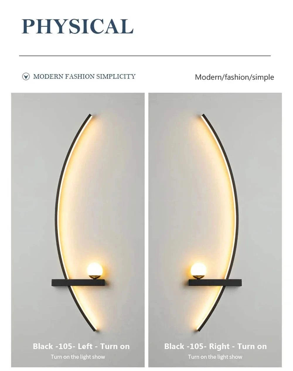 Modern LED Wall Lamp with Smart Remote Control for Bedroom and Living Room Julia M LifeStyles