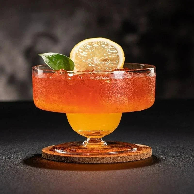 Creative Short Leg Cocktail Glasses - Wide Mouth Martini & Margarita Cups