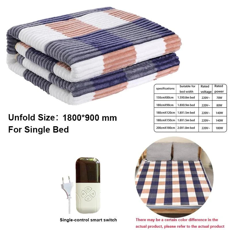 Smart Electric Heating Blanket with Automatic Thermostat - Julia M LifeStyles