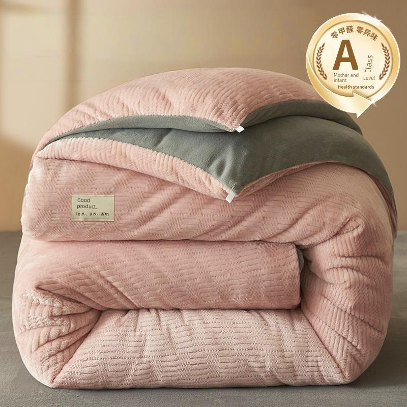 Antarctic People Luxe Winter Lambskin Quilt - Thickened Milk Fiber Duvet for Ultimate Comfort Julia M Home & Kitchen