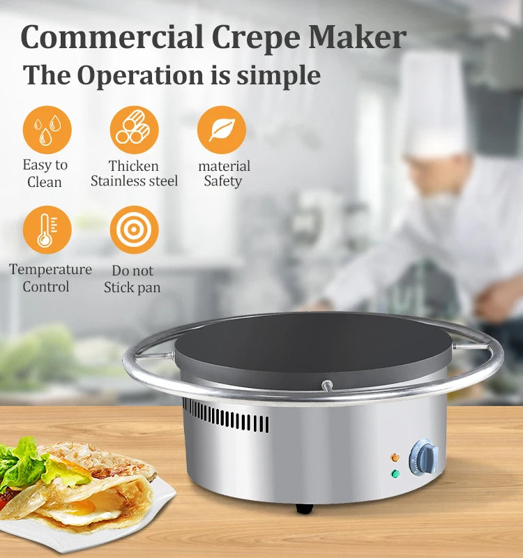 Electric Multifunction Crepe Maker Commercial Non Stick Pancake Pan Cake Crepe Maker Julia M LifeStyles