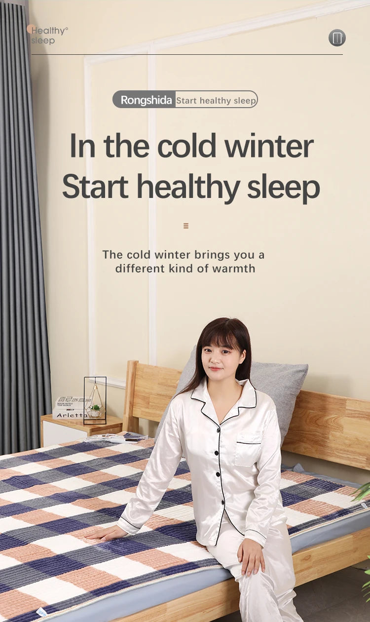 Smart Electric Heating Blanket with Automatic Thermostat