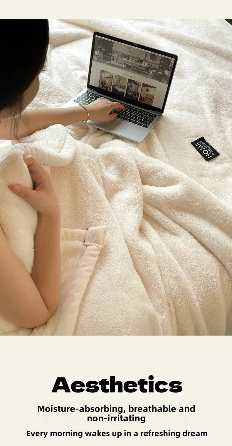 Plush Coral Fleece Winter Blanket for Ultimate Comfort Julia M LifeStyles