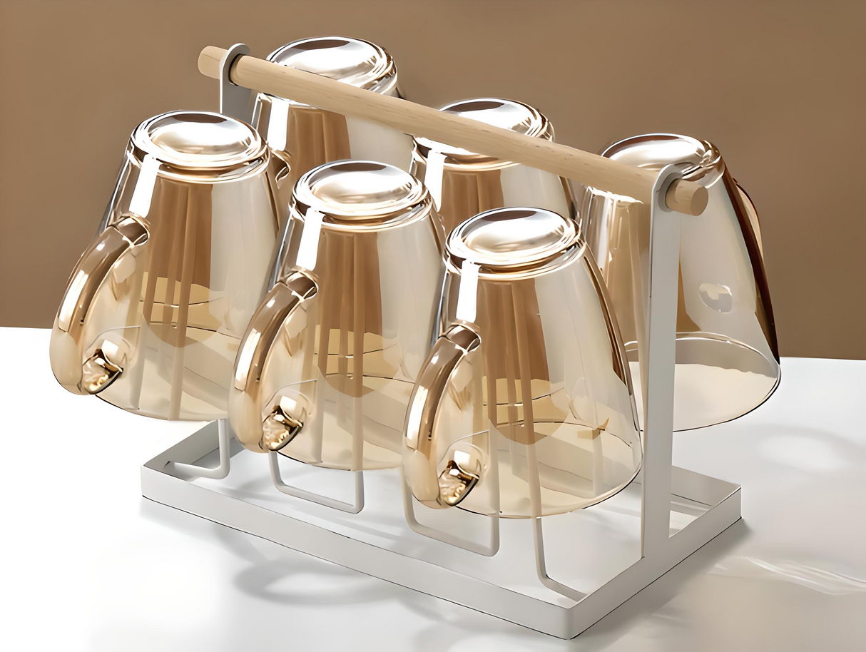 Julia M Lifestyles 380ml Drop-Resistant Tempered Glass Mug Julia M Home & Kitchen