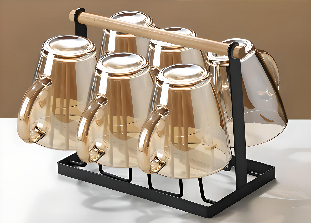 Julia M Lifestyles 380ml Drop-Resistant Tempered Glass Mug Julia M Home & Kitchen