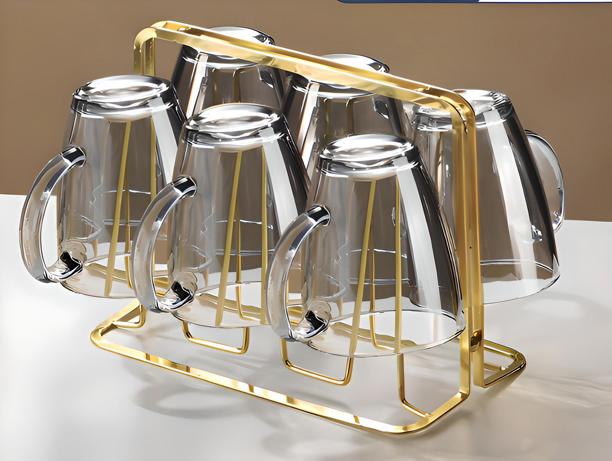 Julia M Lifestyles 380ml Drop-Resistant Tempered Glass Mug Julia M Home & Kitchen