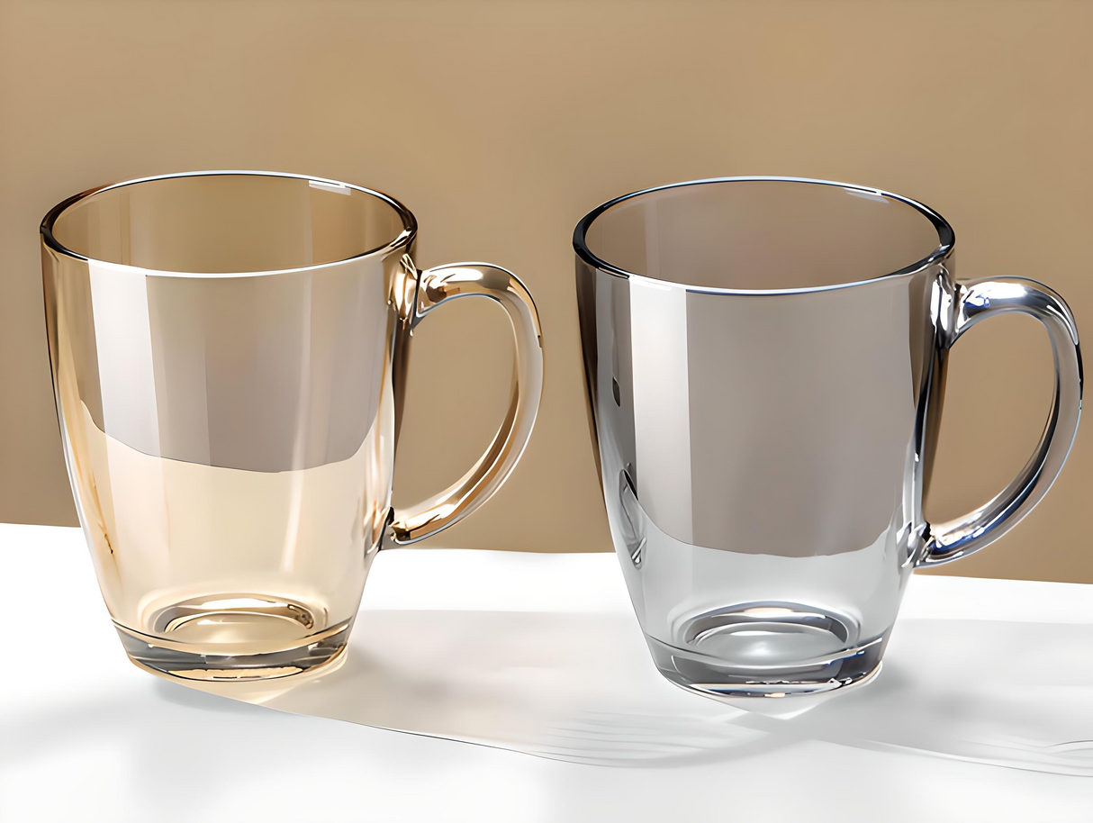 Julia M Lifestyles 380ml Drop-Resistant Tempered Glass Mug Julia M Home & Kitchen