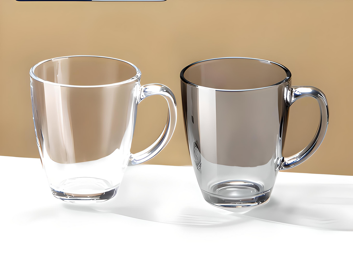 Julia M Lifestyles 380ml Drop-Resistant Tempered Glass Mug Julia M Home & Kitchen