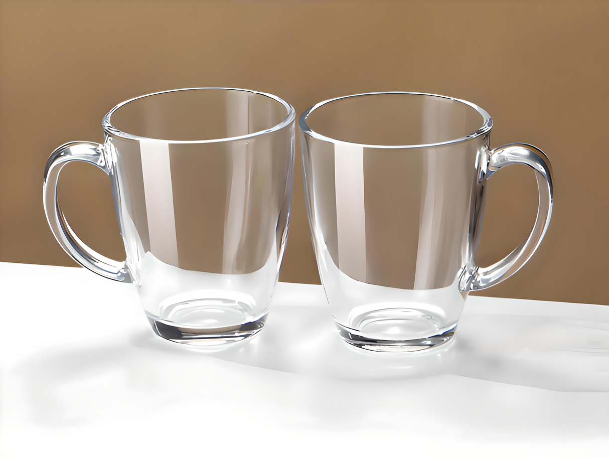 Julia M Lifestyles 380ml Drop-Resistant Tempered Glass Mug Julia M Home & Kitchen