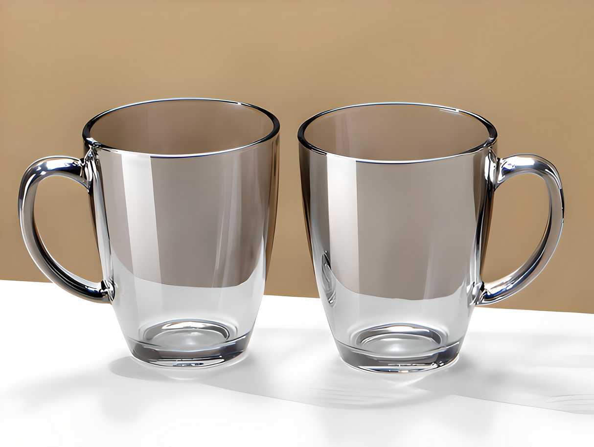 Julia M Lifestyles 380ml Drop-Resistant Tempered Glass Mug Julia M Home & Kitchen