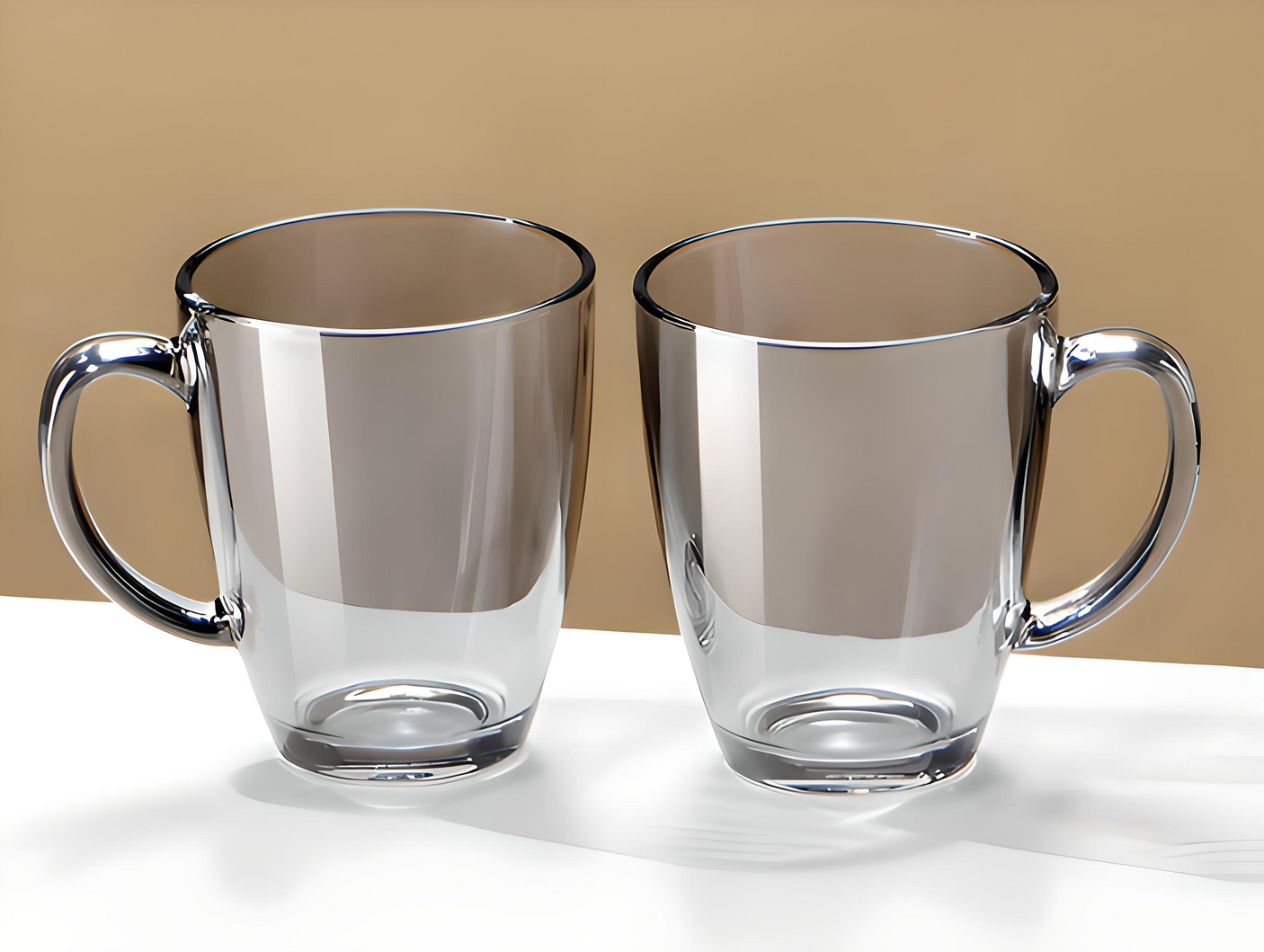 Julia M Lifestyles 380ml Drop-Resistant Tempered Glass Mug Julia M Home & Kitchen
