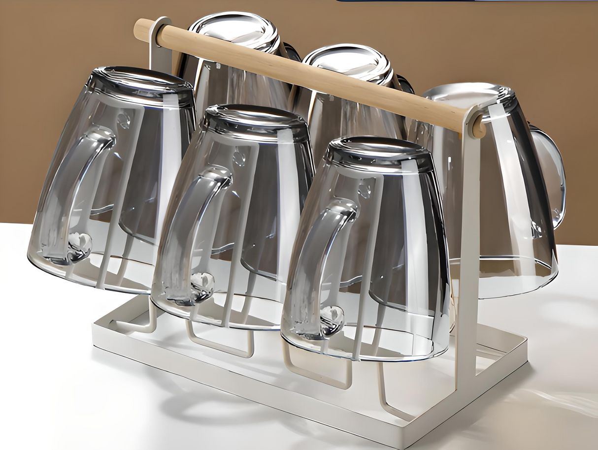 Julia M Lifestyles 380ml Drop-Resistant Tempered Glass Mug Julia M Home & Kitchen