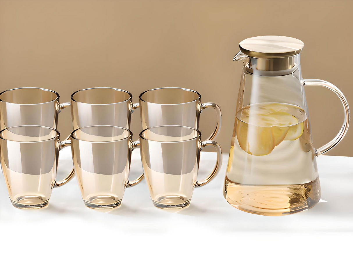 Julia M Lifestyles 380ml Drop-Resistant Tempered Glass Mug Julia M Home & Kitchen