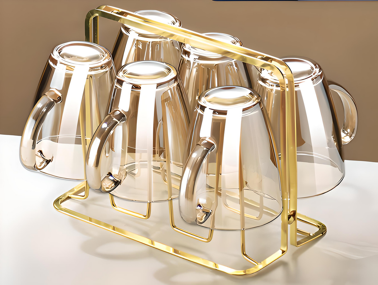 Julia M Lifestyles 380ml Drop-Resistant Tempered Glass Mug Julia M Home & Kitchen