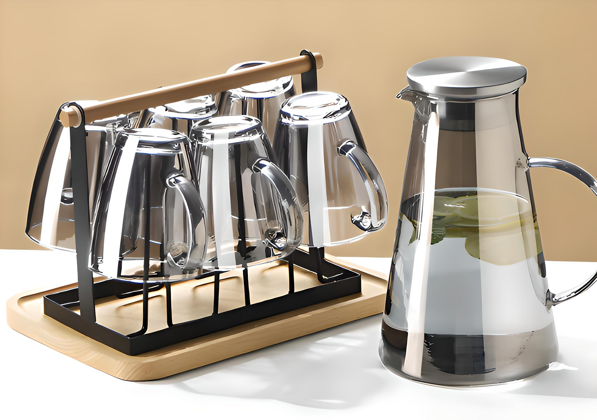 Julia M Lifestyles 380ml Drop-Resistant Tempered Glass Mug Julia M Home & Kitchen